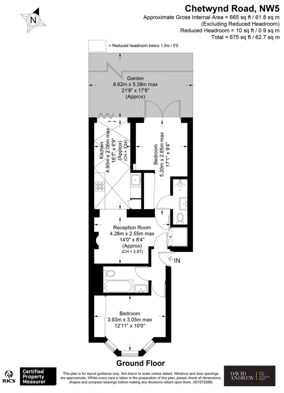 Floorplan for Chetwynd Road, NW5 1BX