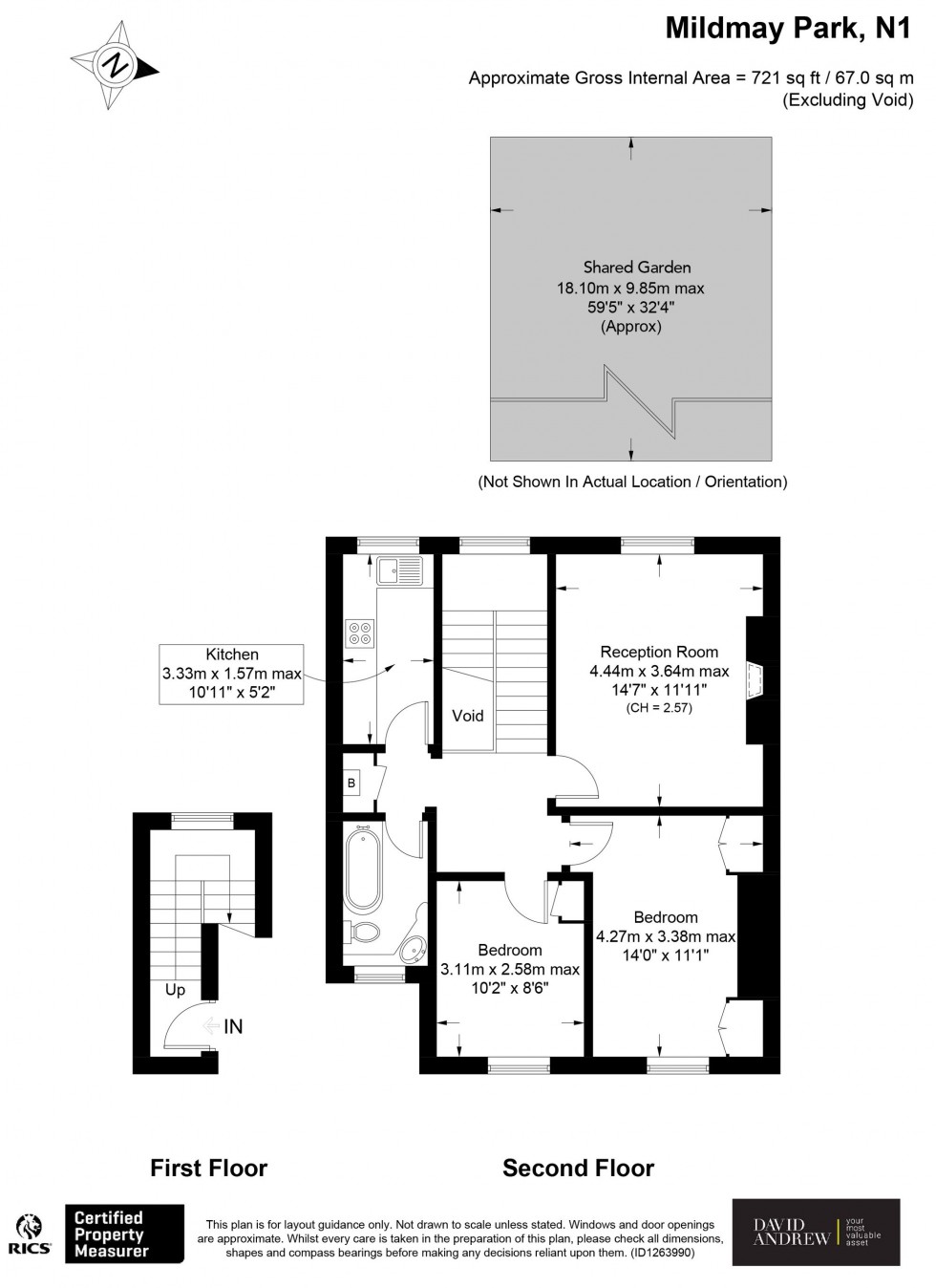 Floorplan for Mildmay Park, London, N1