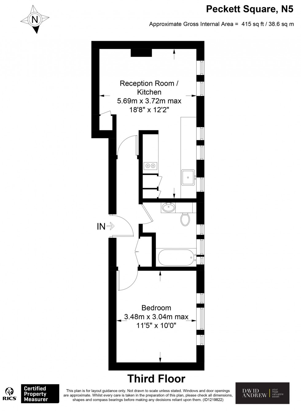 Floorplan for Highbury Grange, London, N5