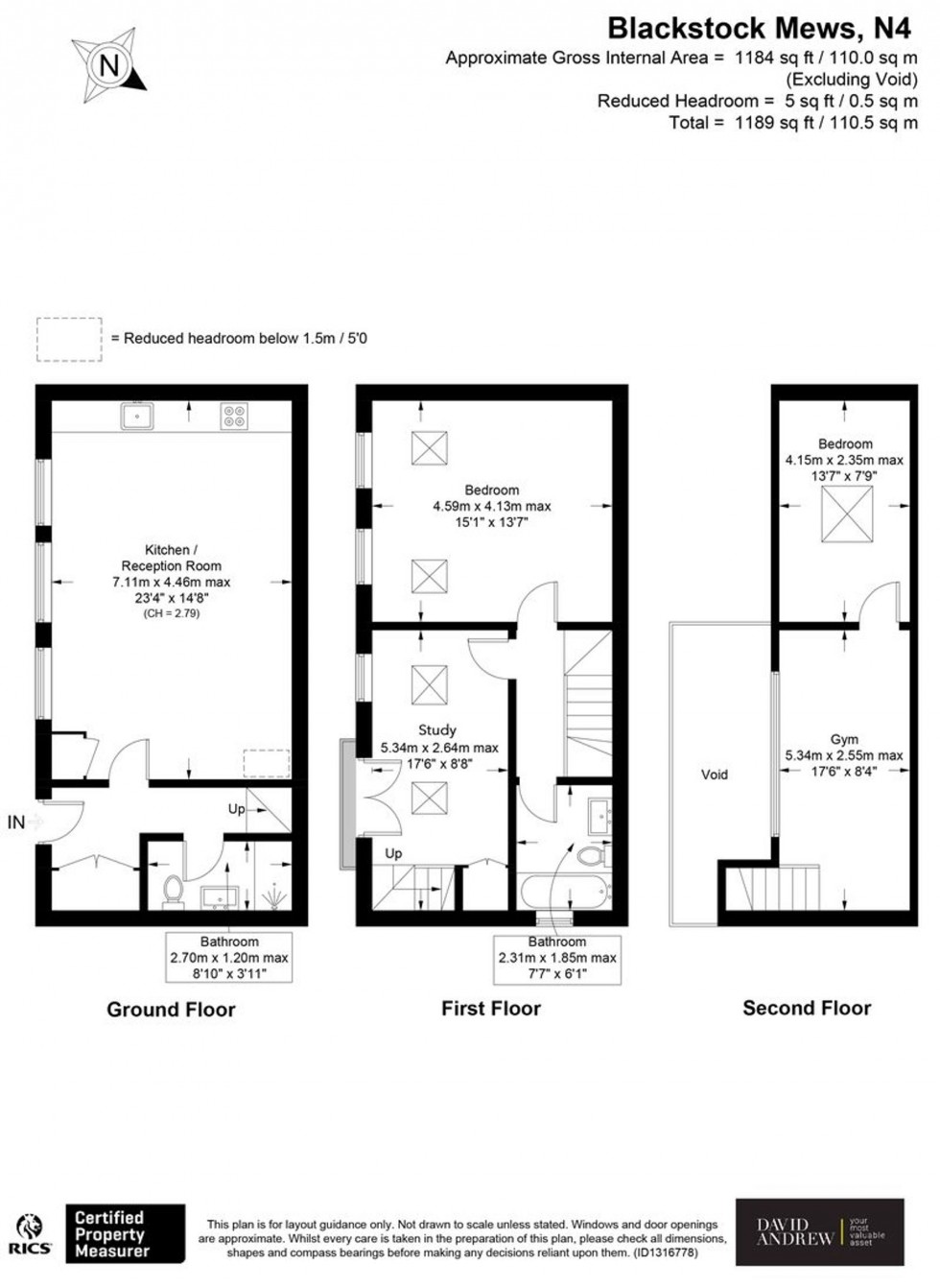 Floorplan for Blackstock Mews, London, N4