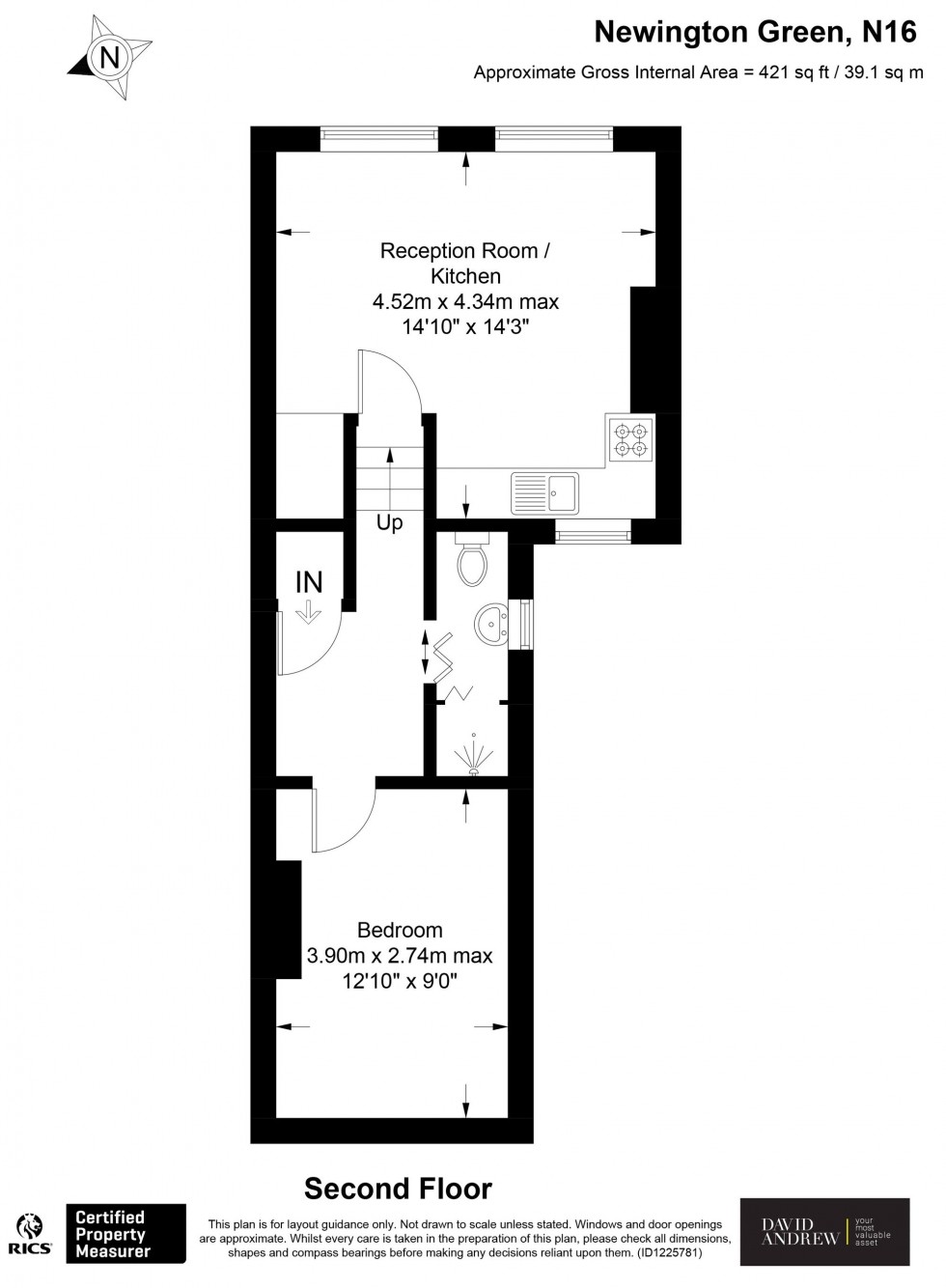 Floorplan for Newington Green, London, N16