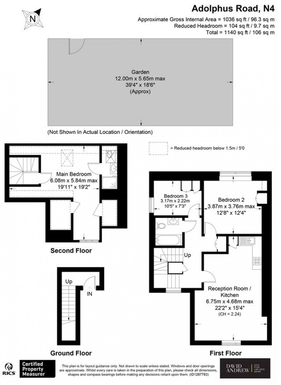 Floorplan for Adolphus Road, London, N4