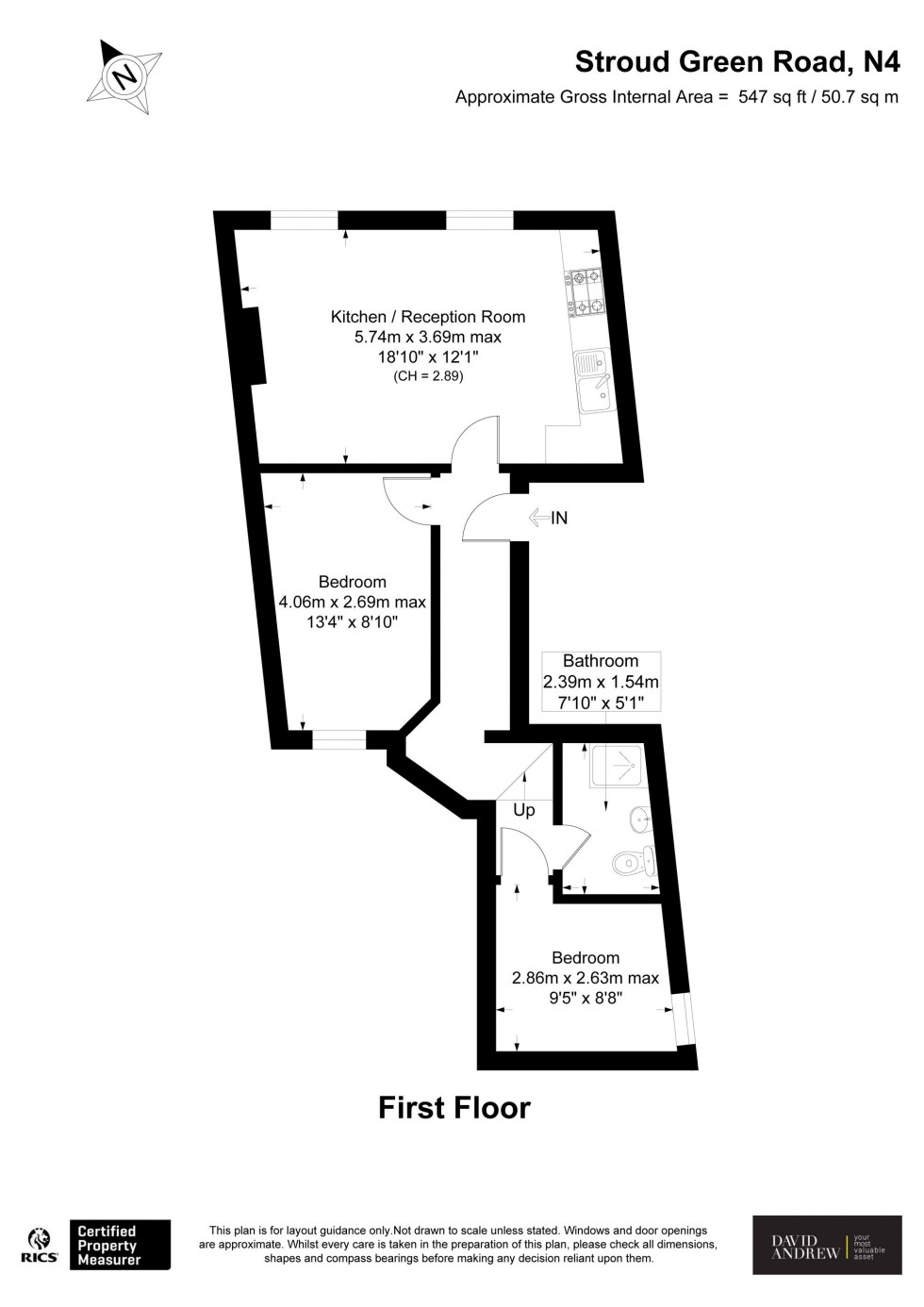 Floorplan for Stroud Green Road, London, N4