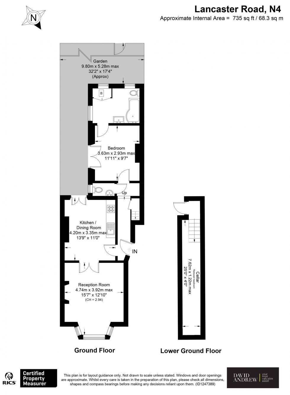 Floorplan for Lancaster Road, London, N4