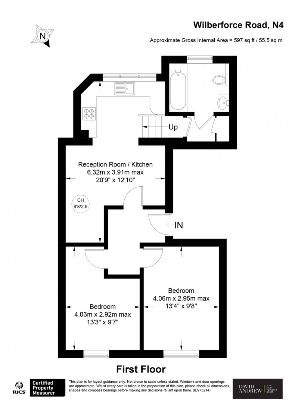 Floorplan for Wilberforce Rd, N4 2SR
