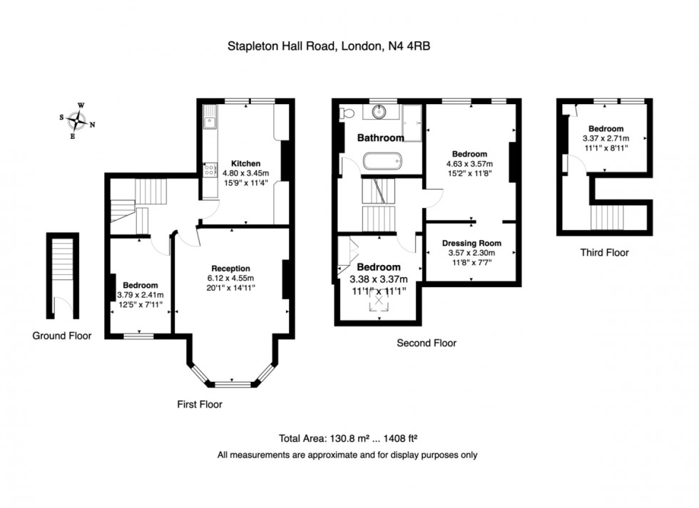 Floorplan for Stapleton Hall Road, N4 4RB