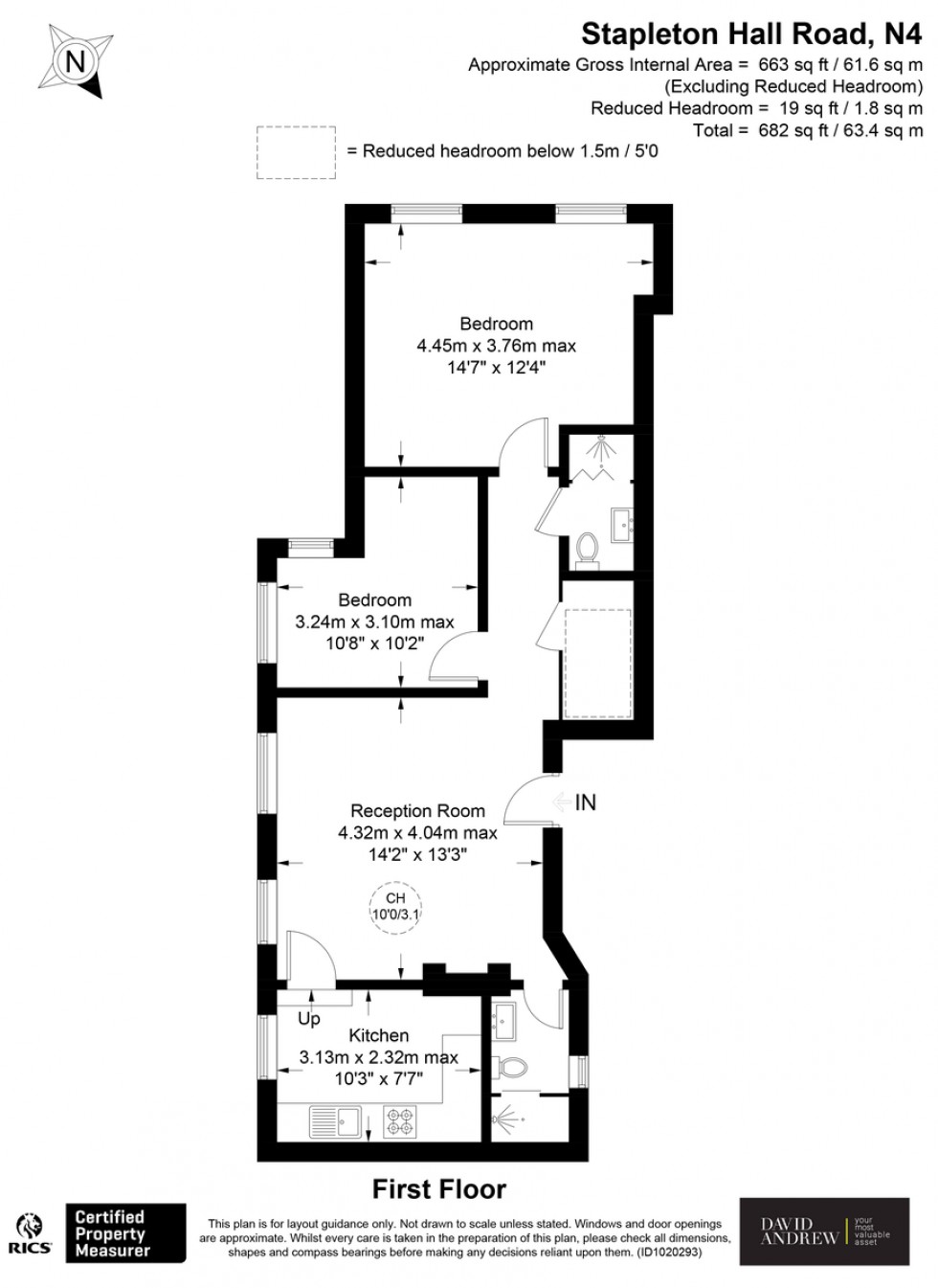 Floorplan for Stapleton Hall Road , N4 3QD