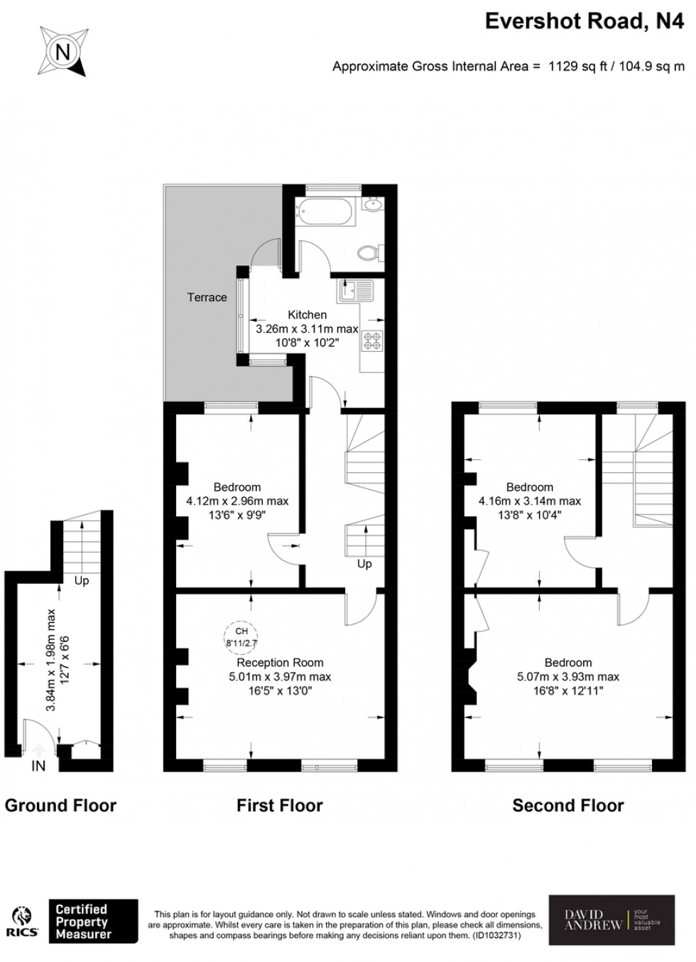 Floorplan for Evershot Road N4 3BB