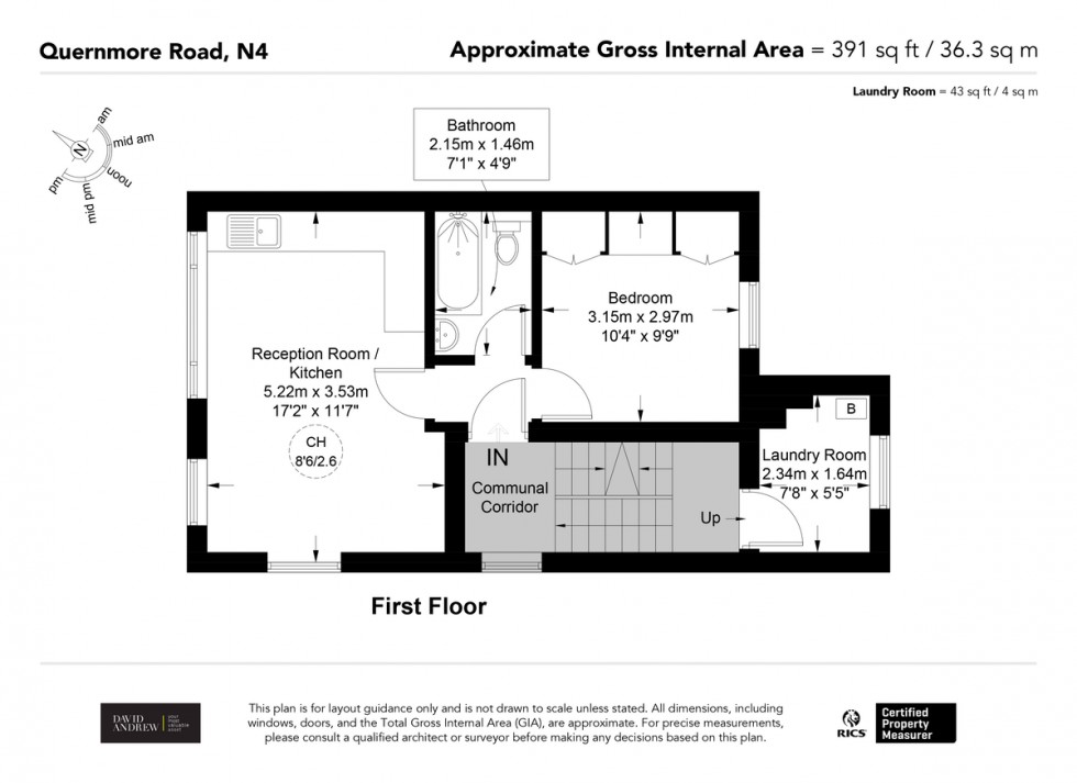 Floorplan for Quernmore Road, N4 4QP