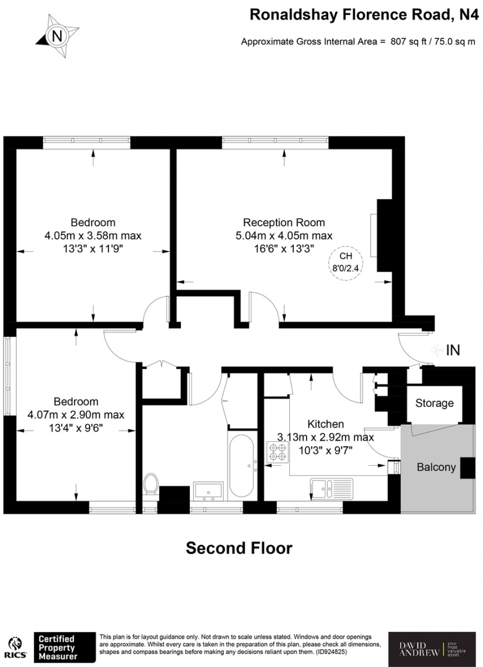 Floorplan for Florence Road, London