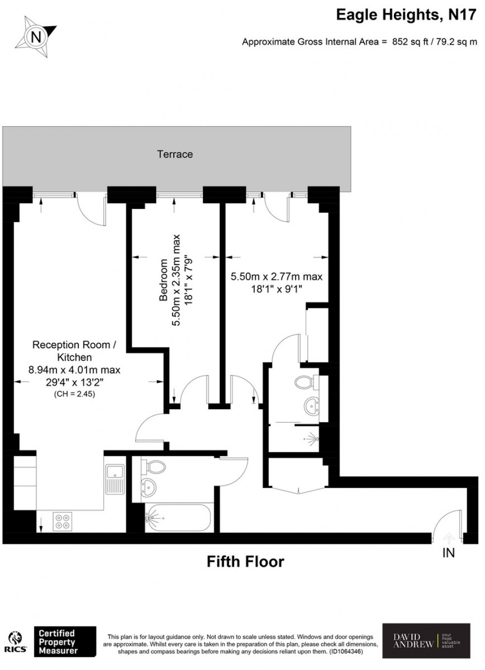Floorplan for Eagle Heights Waterside Way, N17 9QQ