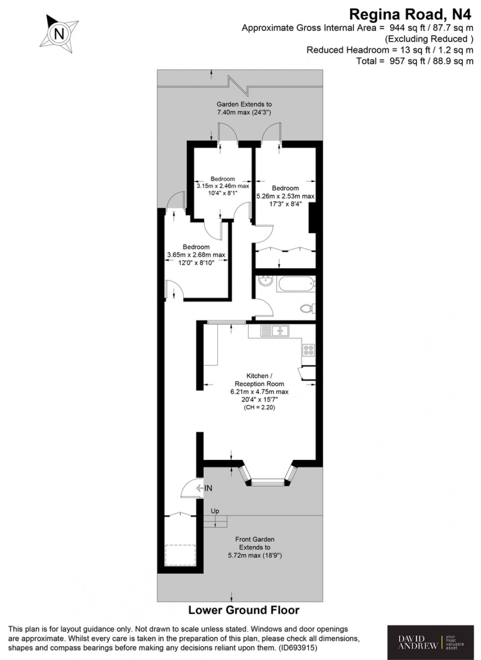 Floorplan for Regina Road N4 3PP