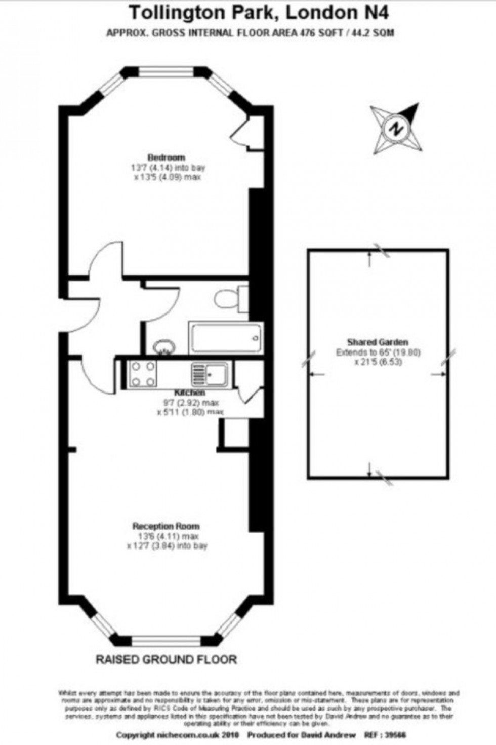 Floorplan for Tollington Park, N4 3RA