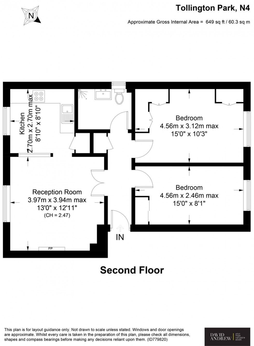 Floorplan for Clyro Court N4 3AQ
