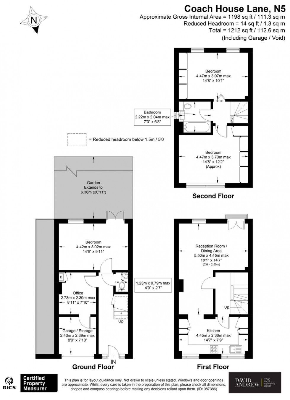 Floorplan for Highbury, London