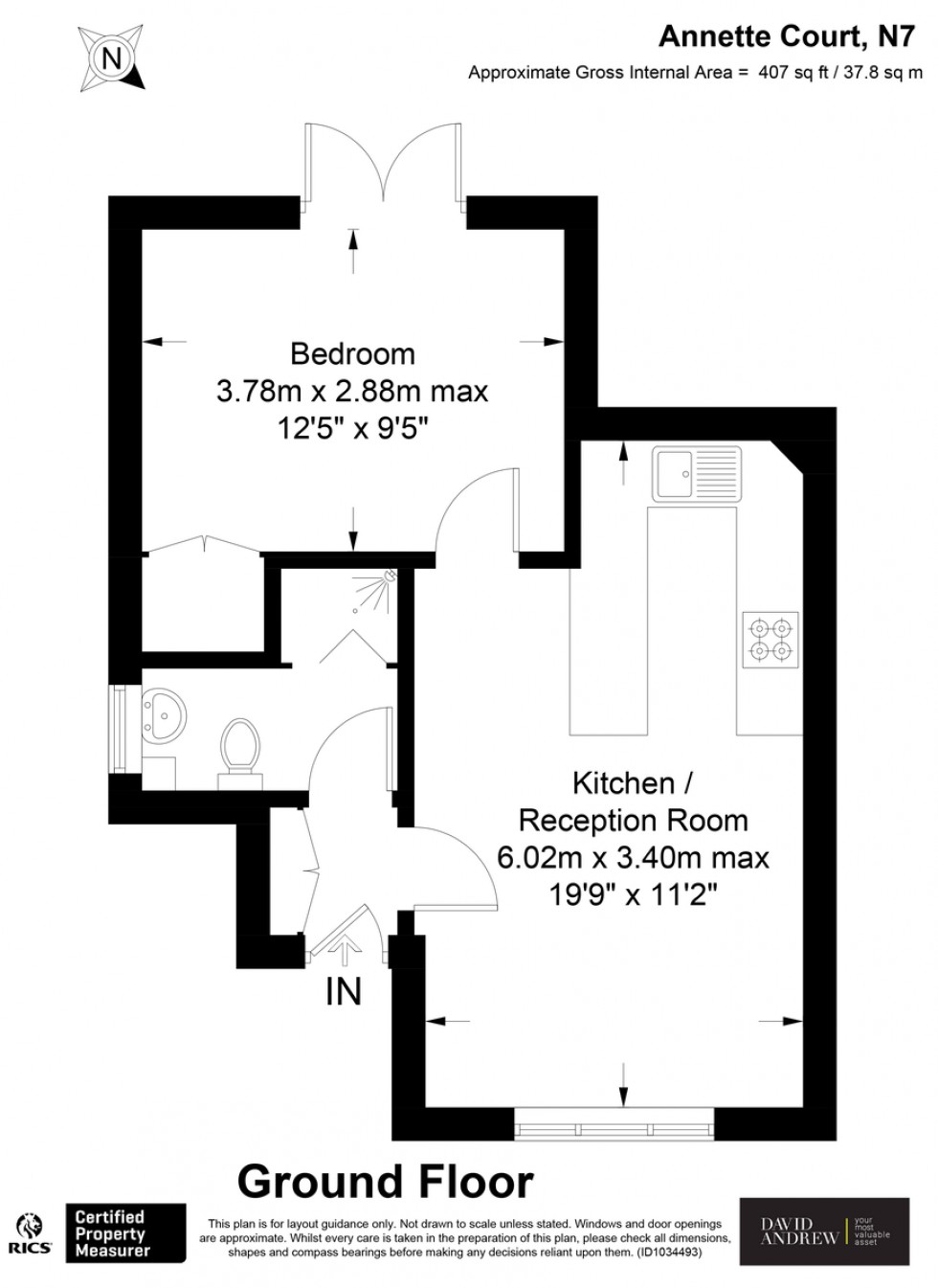 Floorplan for Annette Court, N7 6PE