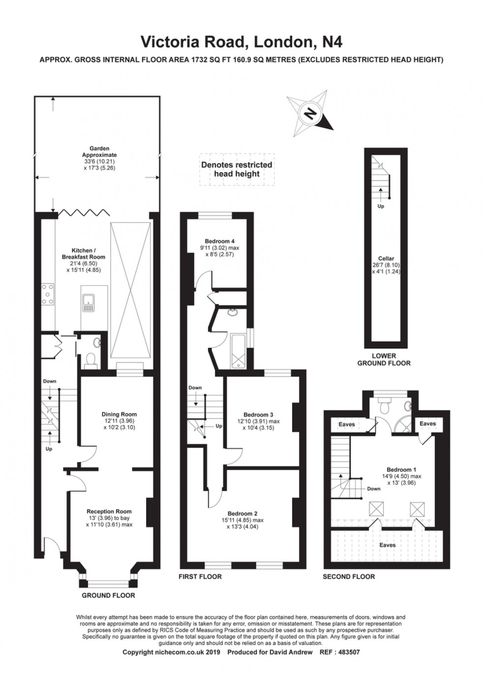 Floorplan for Victoria Road, N4 3SW