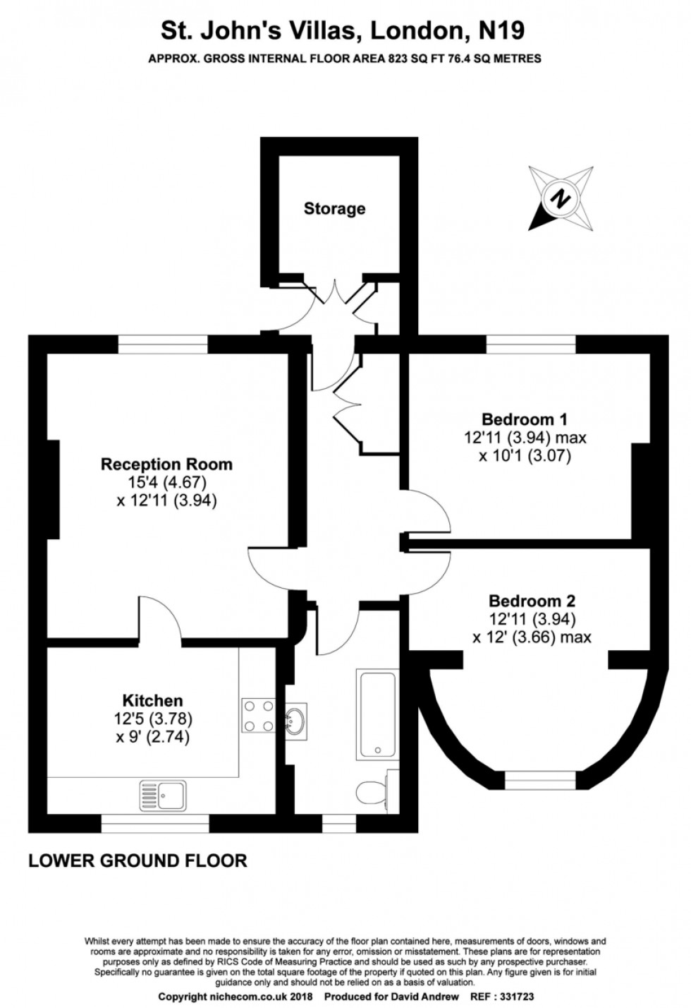 Floorplan for St.John's Villas, N19 3EE
