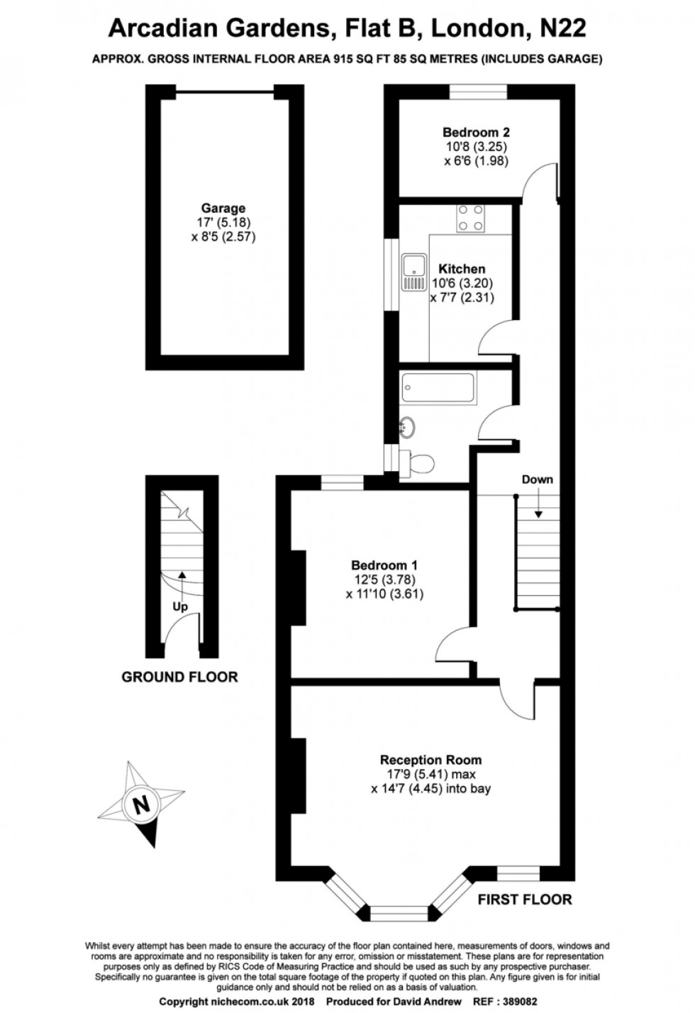 Floorplan for Arcadian Gardens N22 5AA