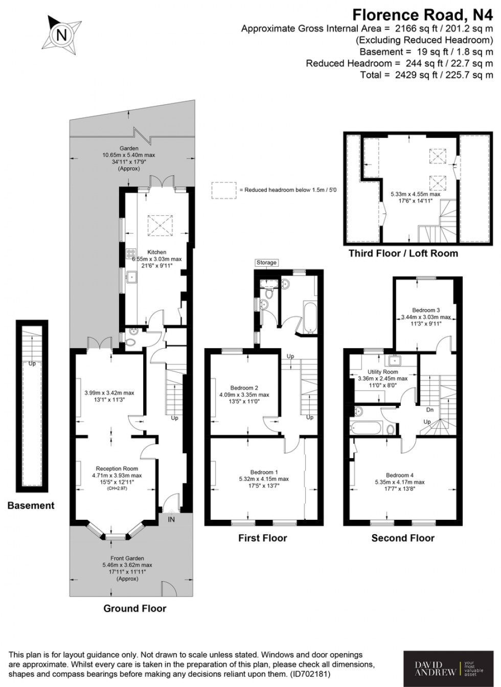 Floorplan for Florence Road, N4 4DL