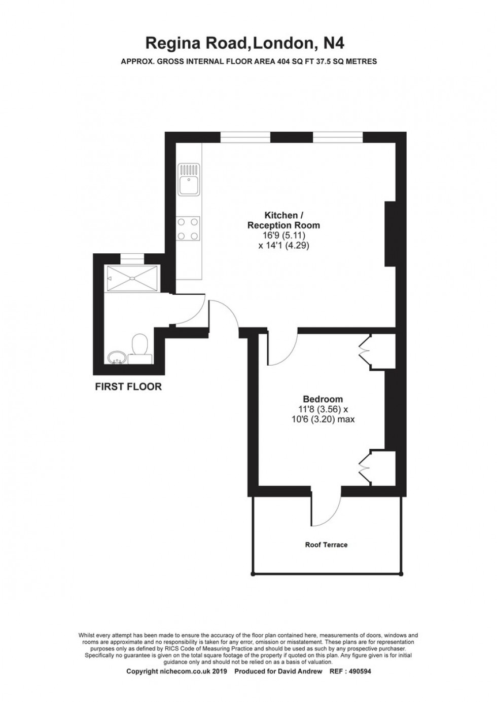 Floorplan for Regina Road N4 3PT