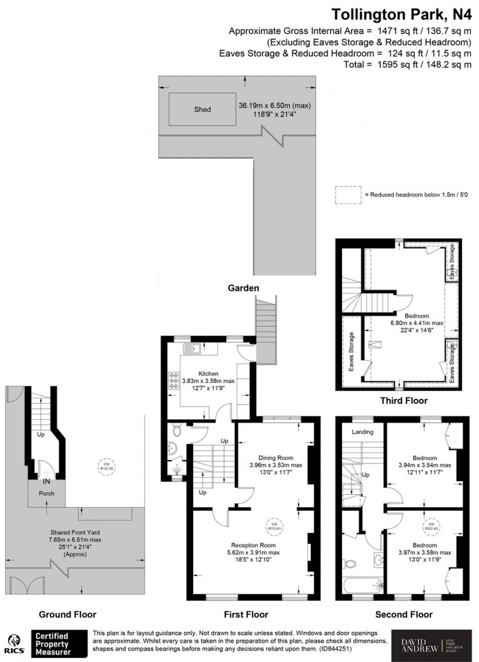 Floorplan for Tollington Park, N4 3RB