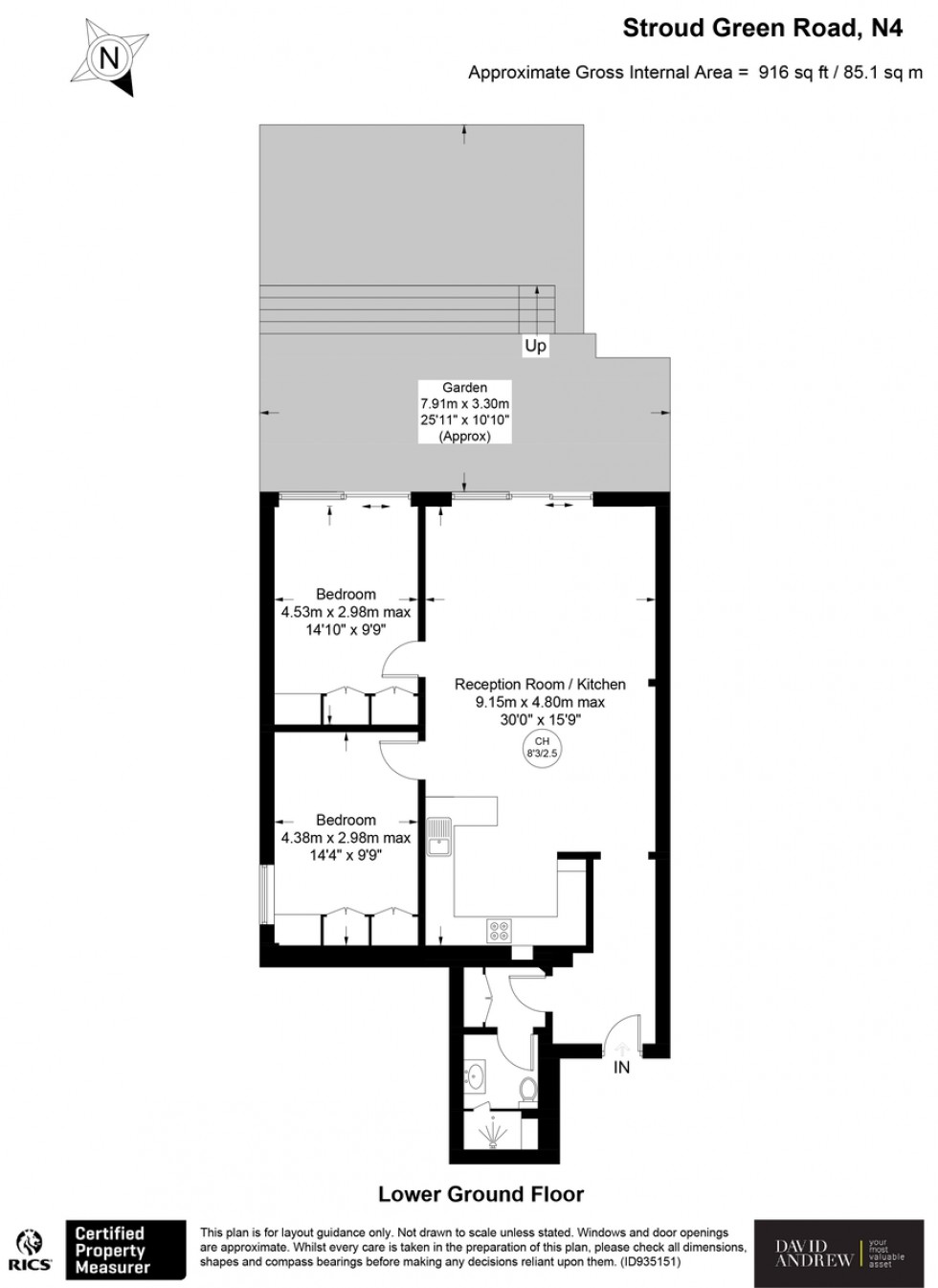 Floorplan for Stroud Green Road, N4 3PZ