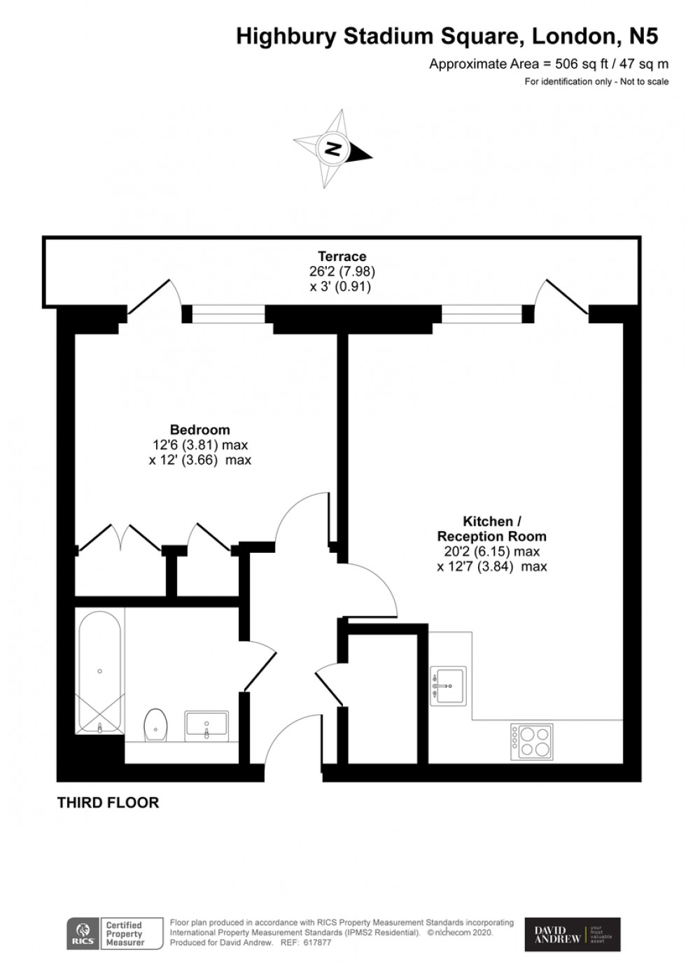 Floorplan for Northstand Apartments, N5 1FL
