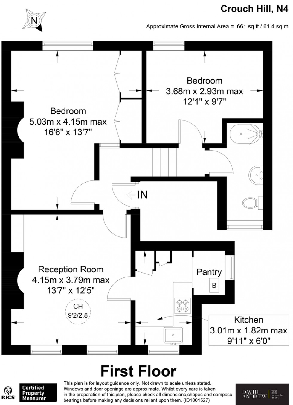 Floorplan for Crouch Hill N4 4AJ