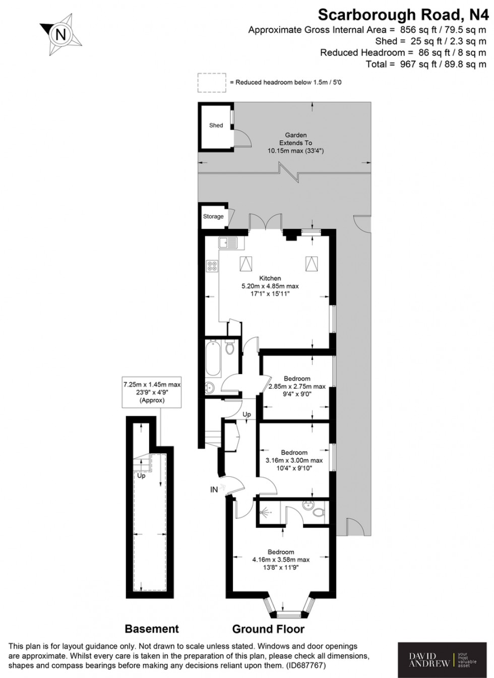 Floorplan for Scarborough Road, N4 4LX