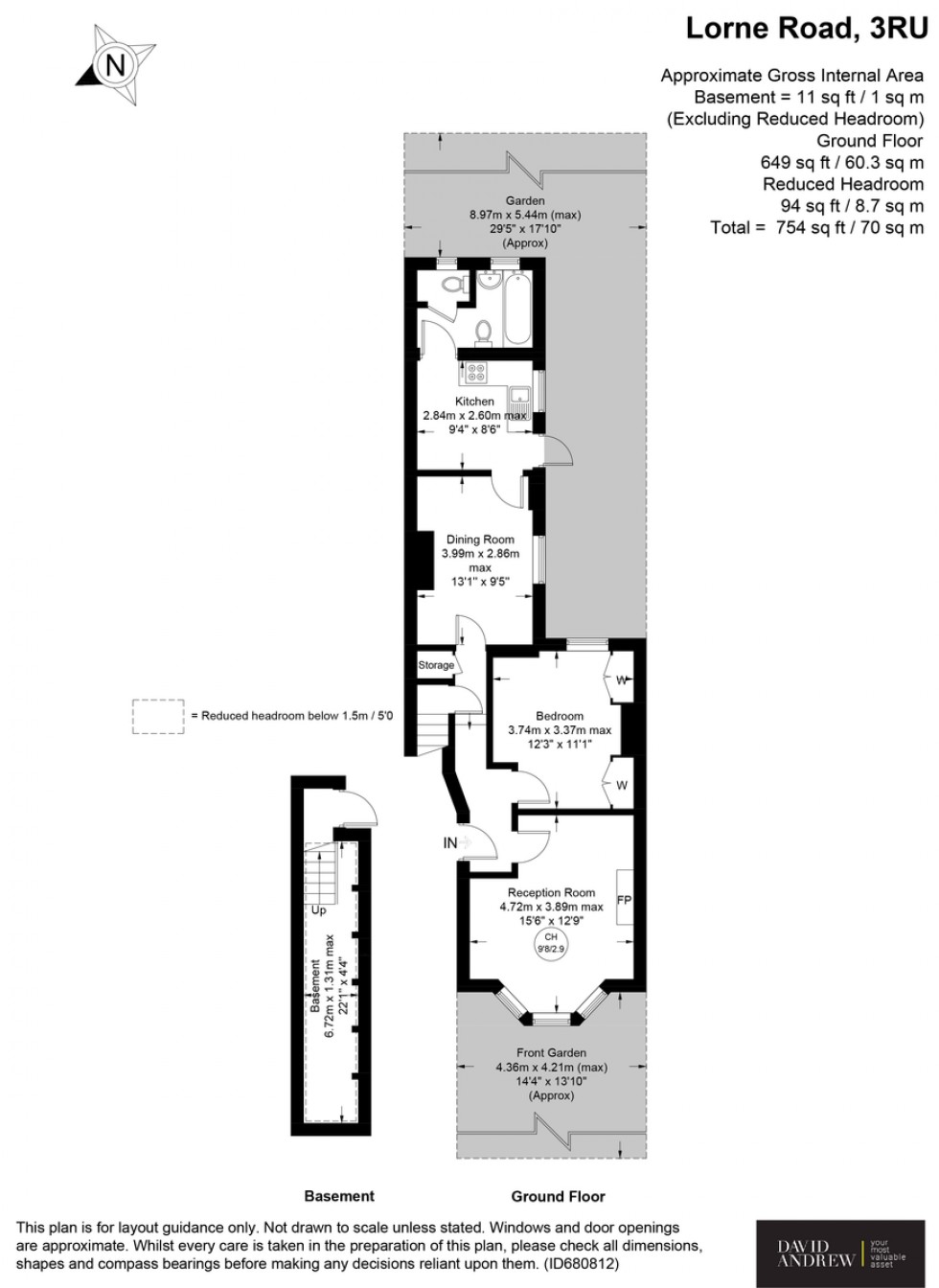 Floorplan for Lorne Road, N4 3RU