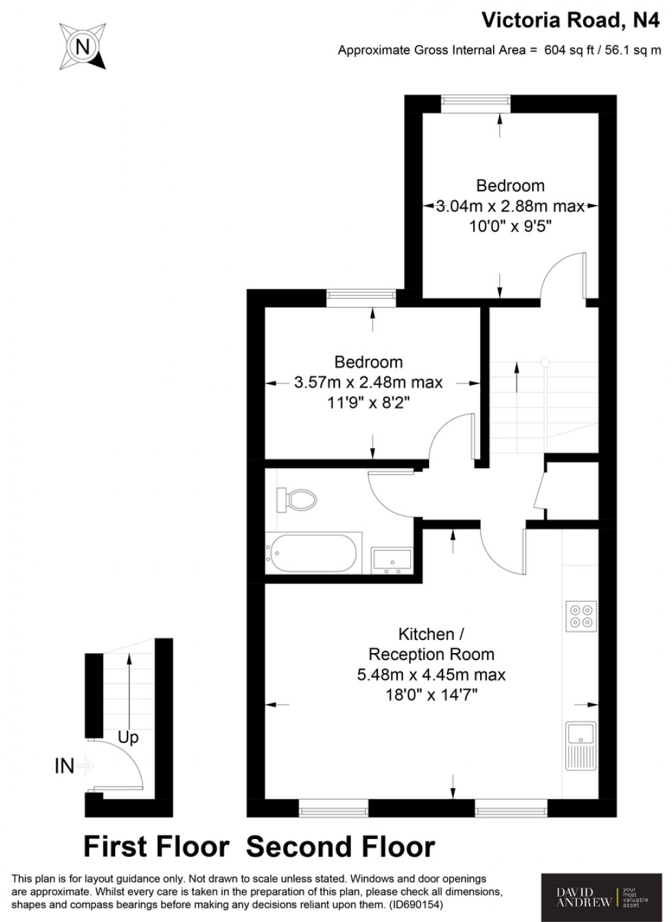 Floorplan for Victoria Road, London