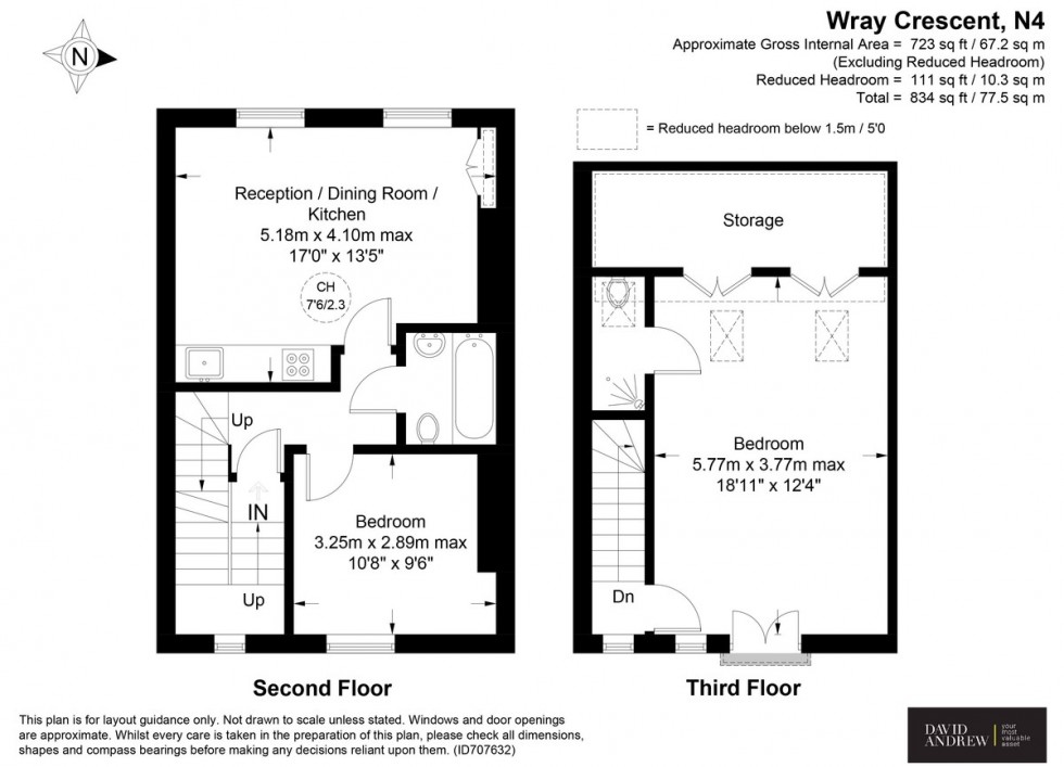 Floorplan for Wray Crescent, London