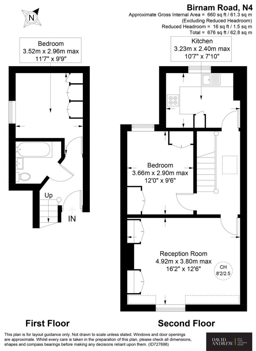 Floorplan for Birnam Road N4 3LJ