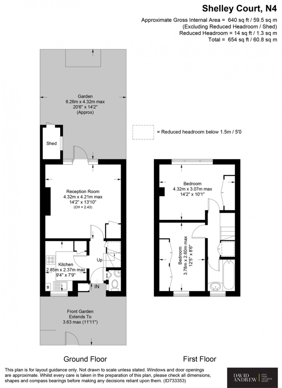Floorplan for Hanley Road N4 3PS