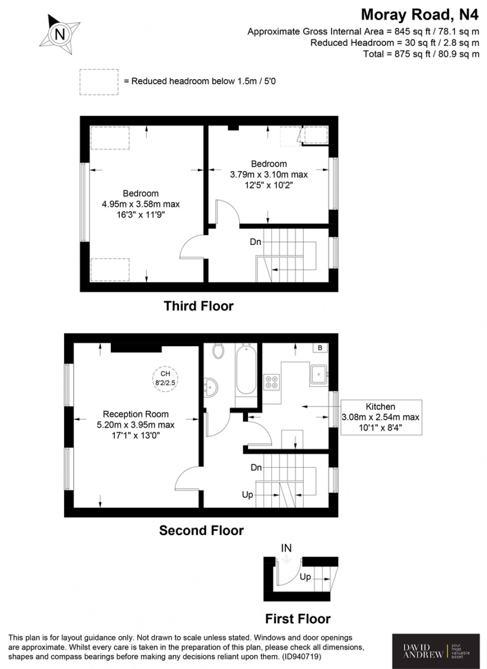 Floorplan for Moray Road N4 3LD