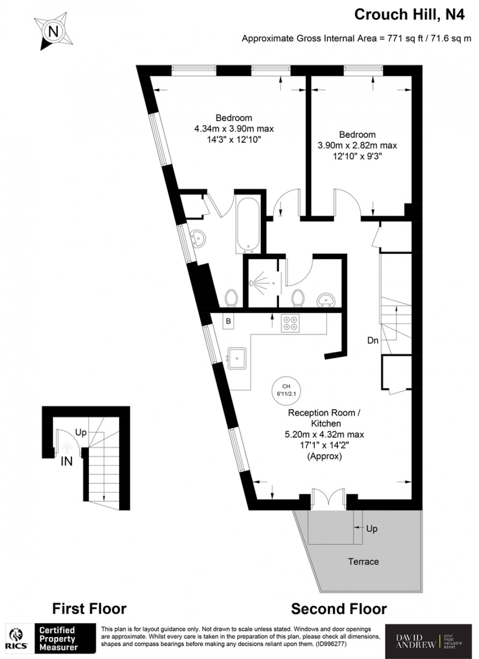 Floorplan for Crouch Hill, N4 4AP