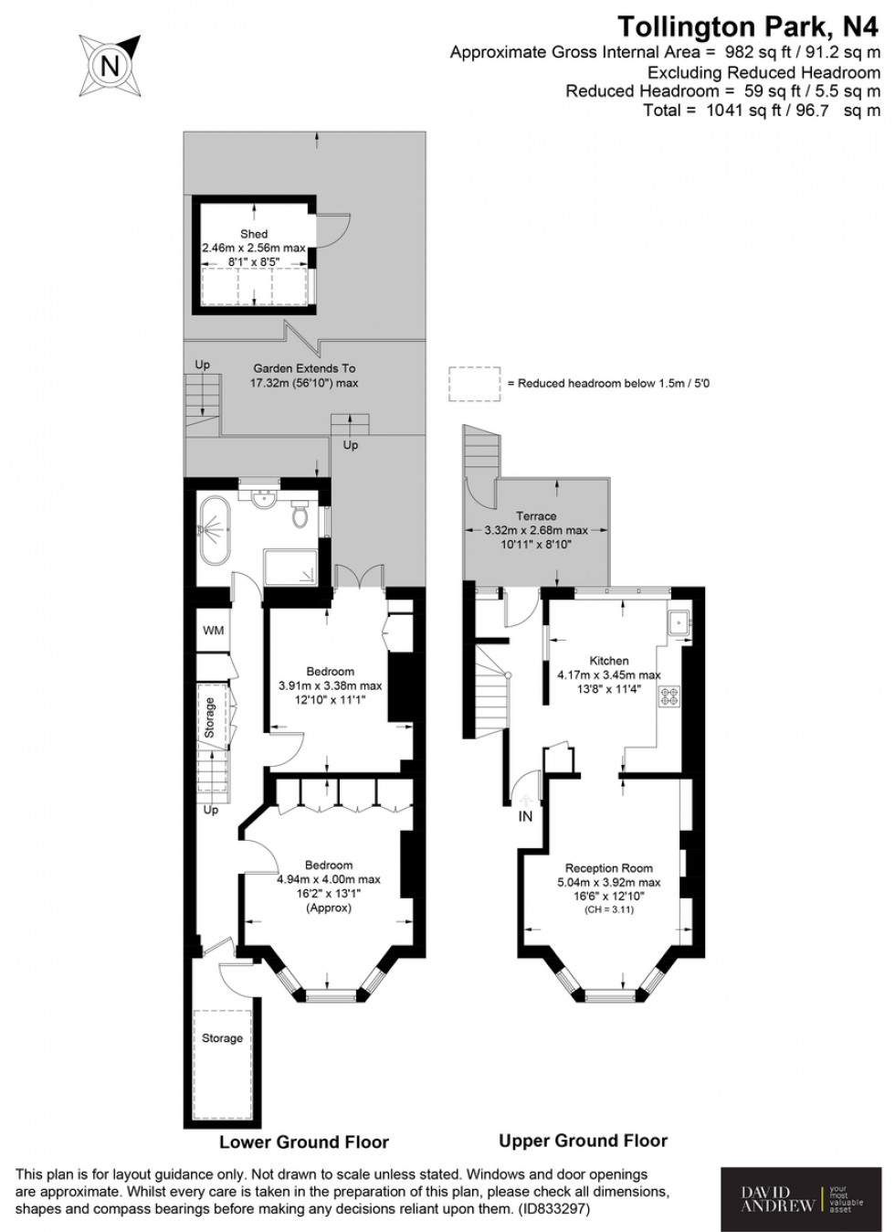 Floorplan for Tollington Park N4 3QJ