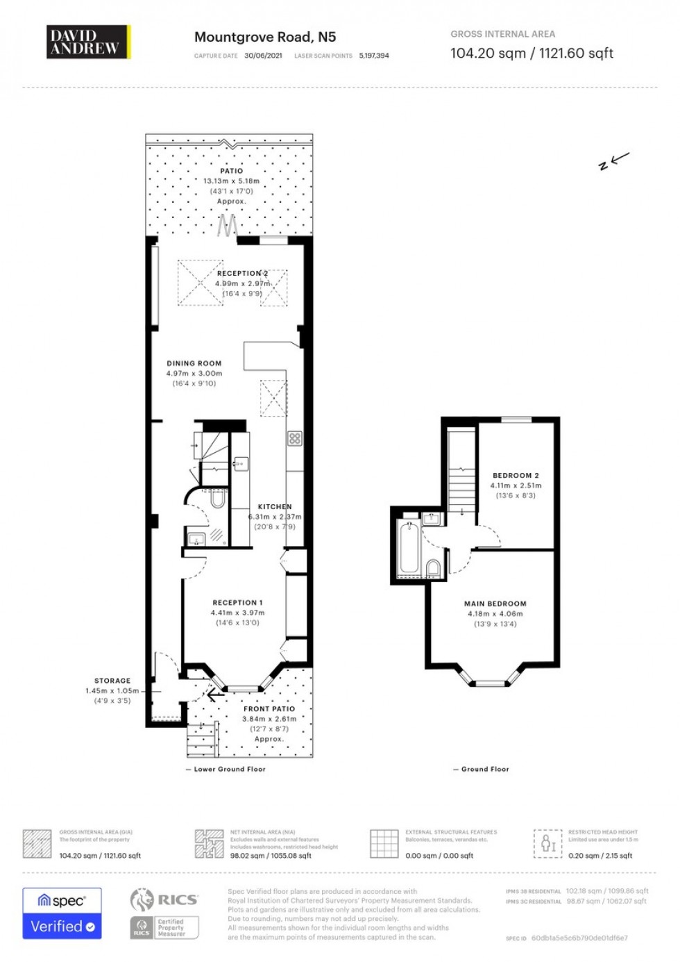 Floorplan for Mountgrove Rd, N5 2LS
