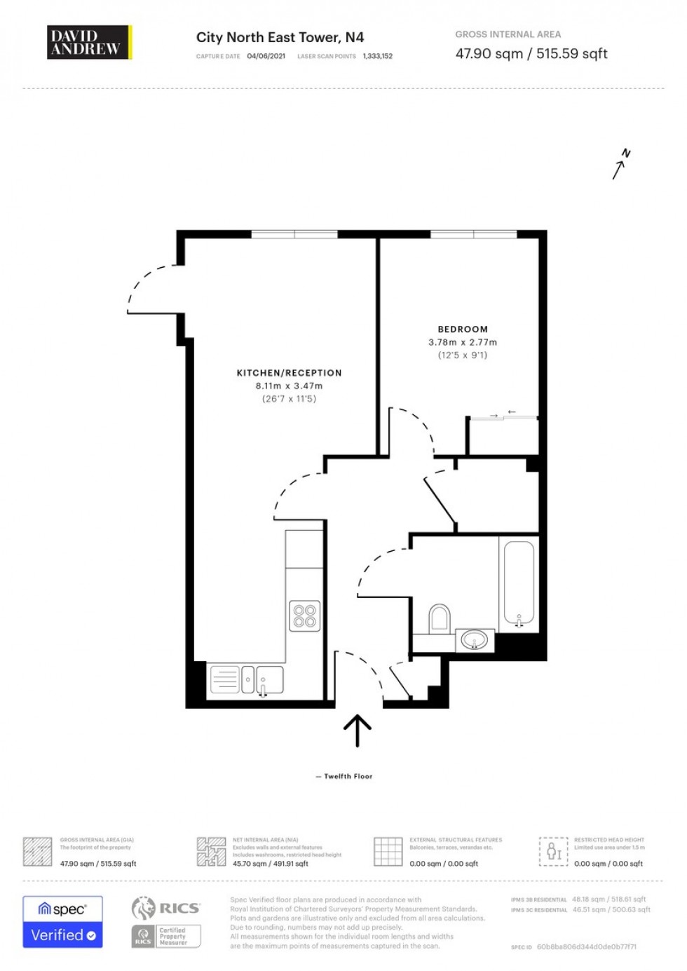 Floorplan for City North Place, London