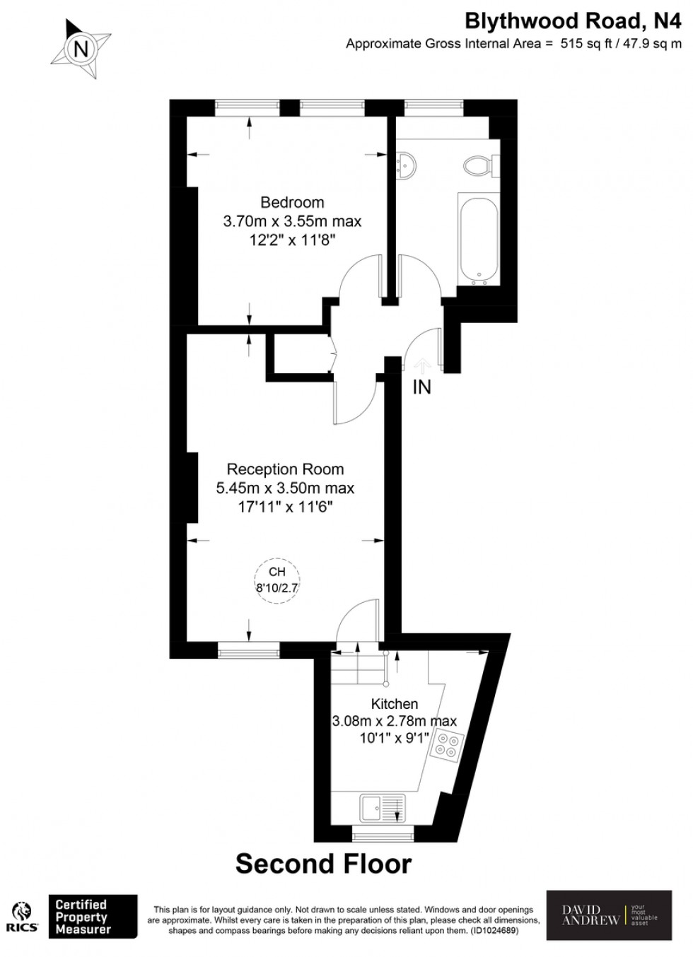 Floorplan for Blythwood Road N4 4EX
