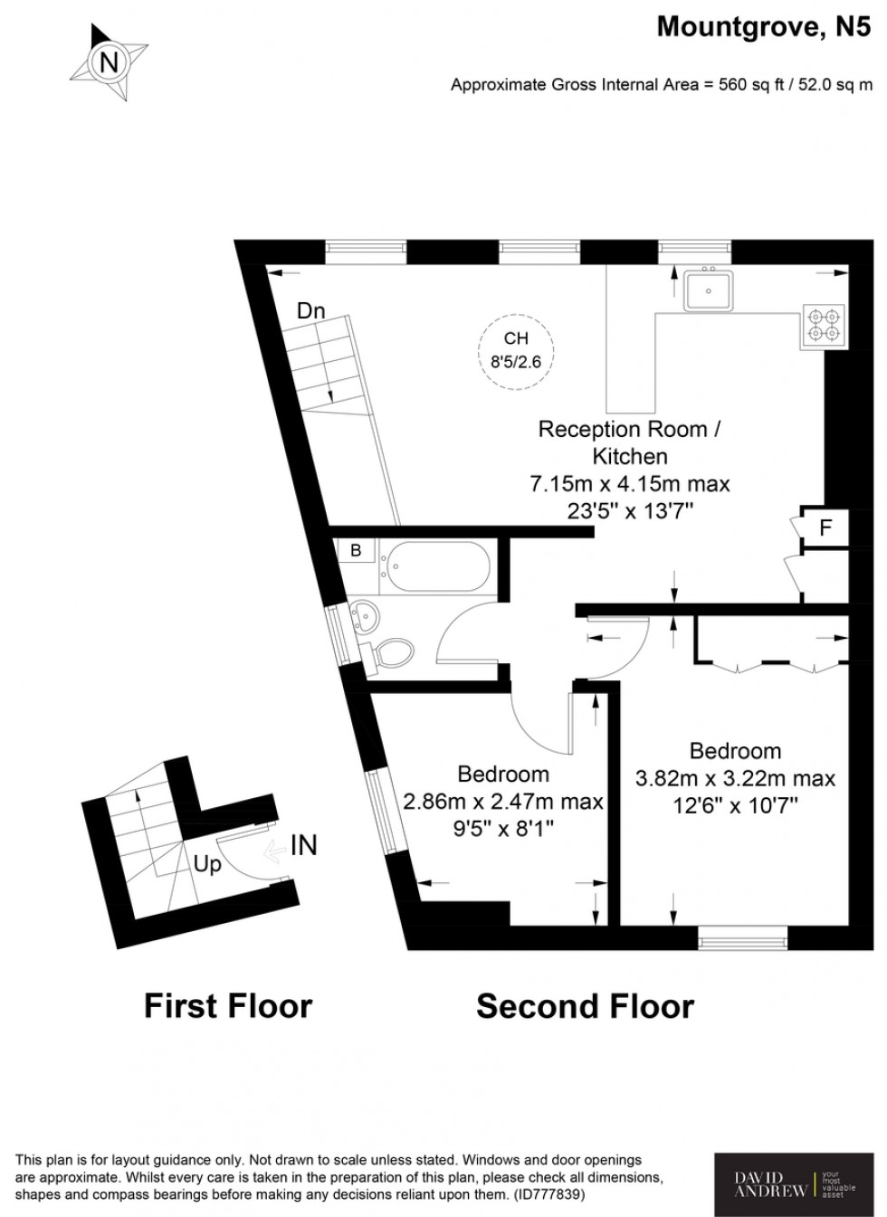 Floorplan for Mountgrove Road N5 2LX