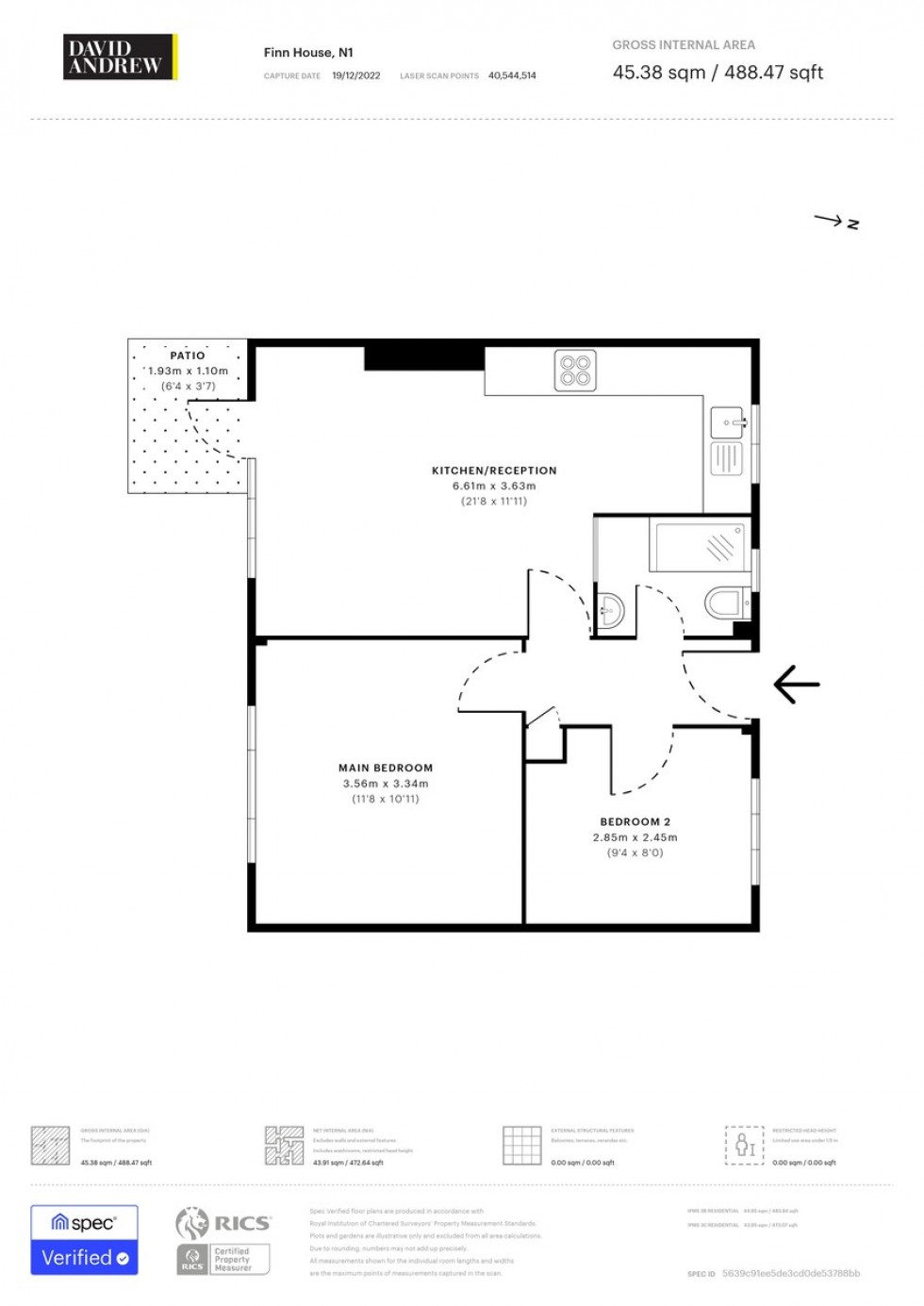 Floorplan for Bevenden Street N1 6BL