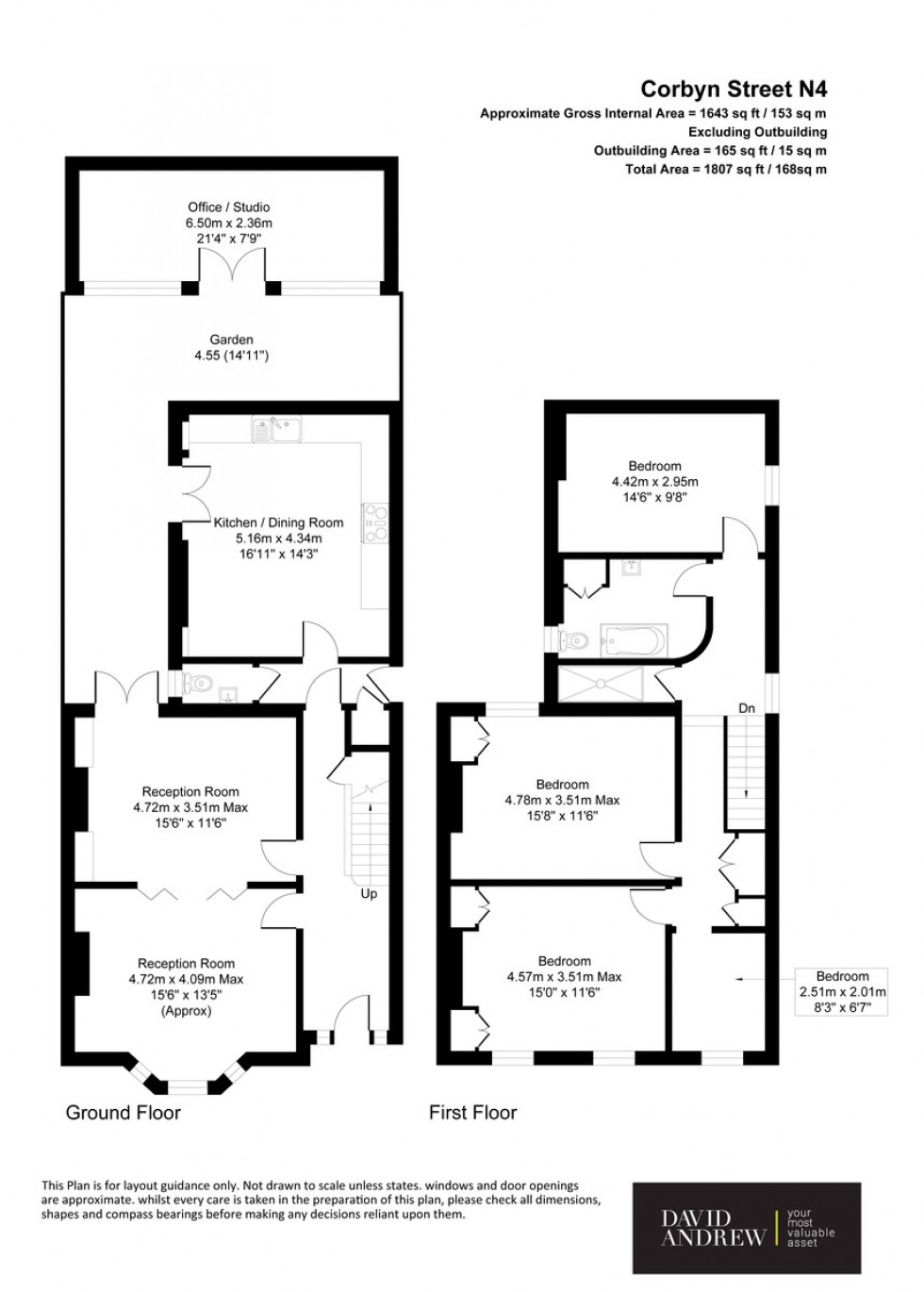 Floorplan for Corbyn Street N4 3BZ