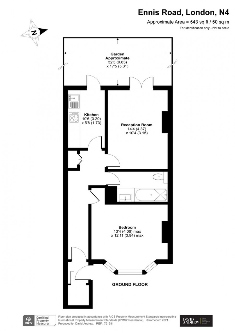 Floorplan for Ennis Road, N4 3HD