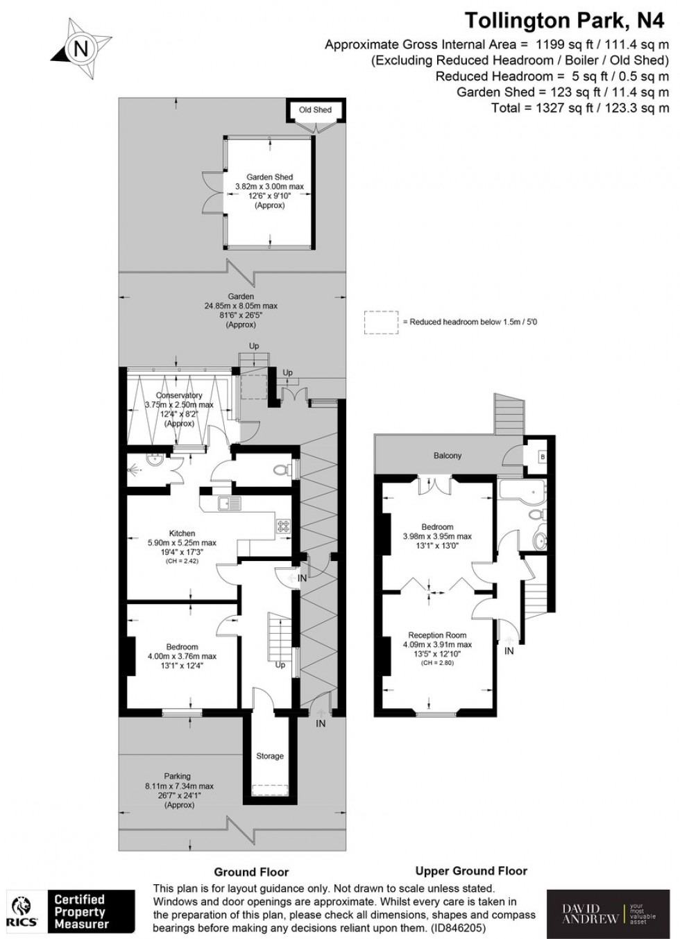 Floorplan for Tollington Park N4 3RA