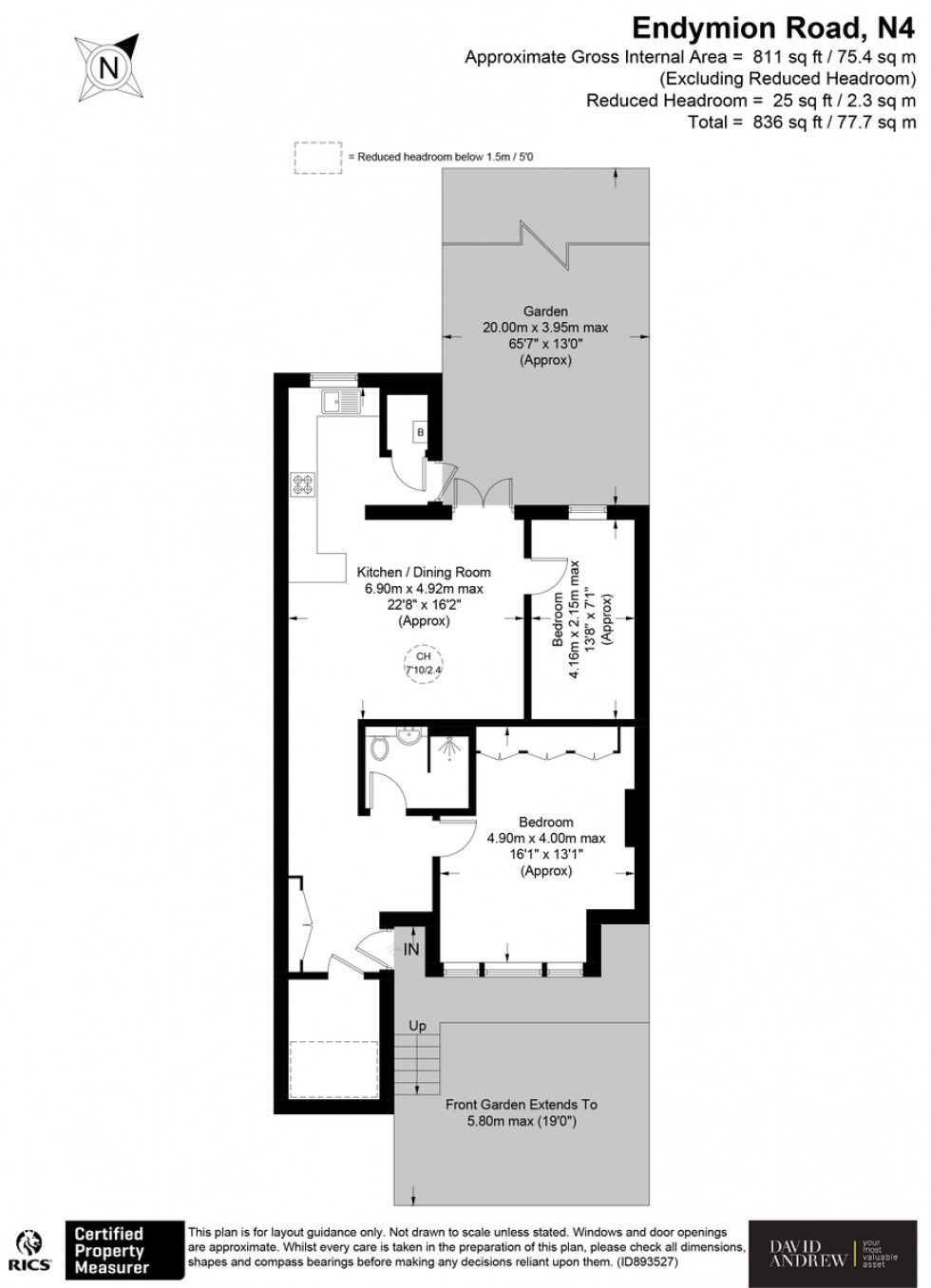 Floorplan for Endymion Road N4 1EE
