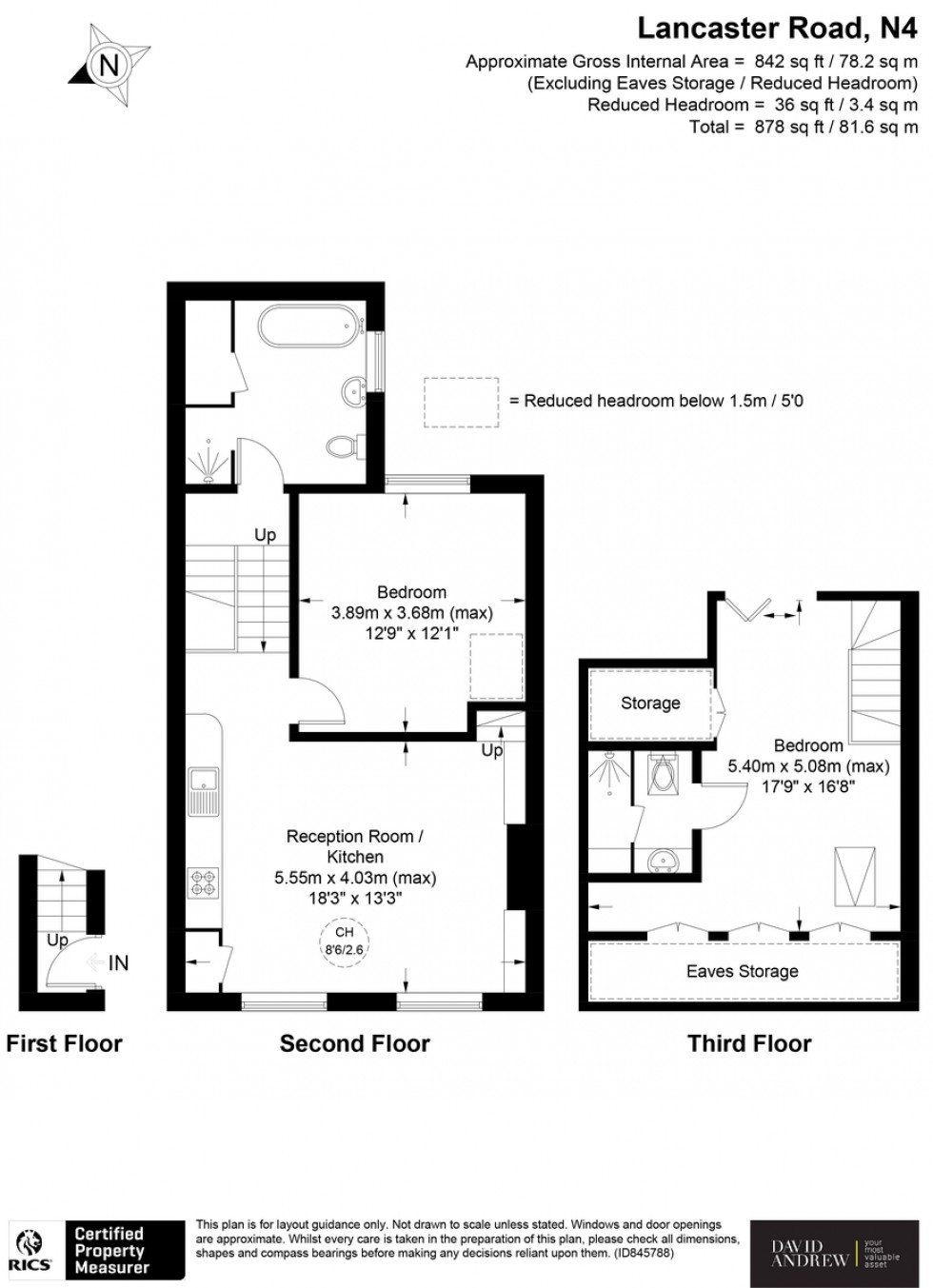 Floorplan for Lancaster Road N4 4PP