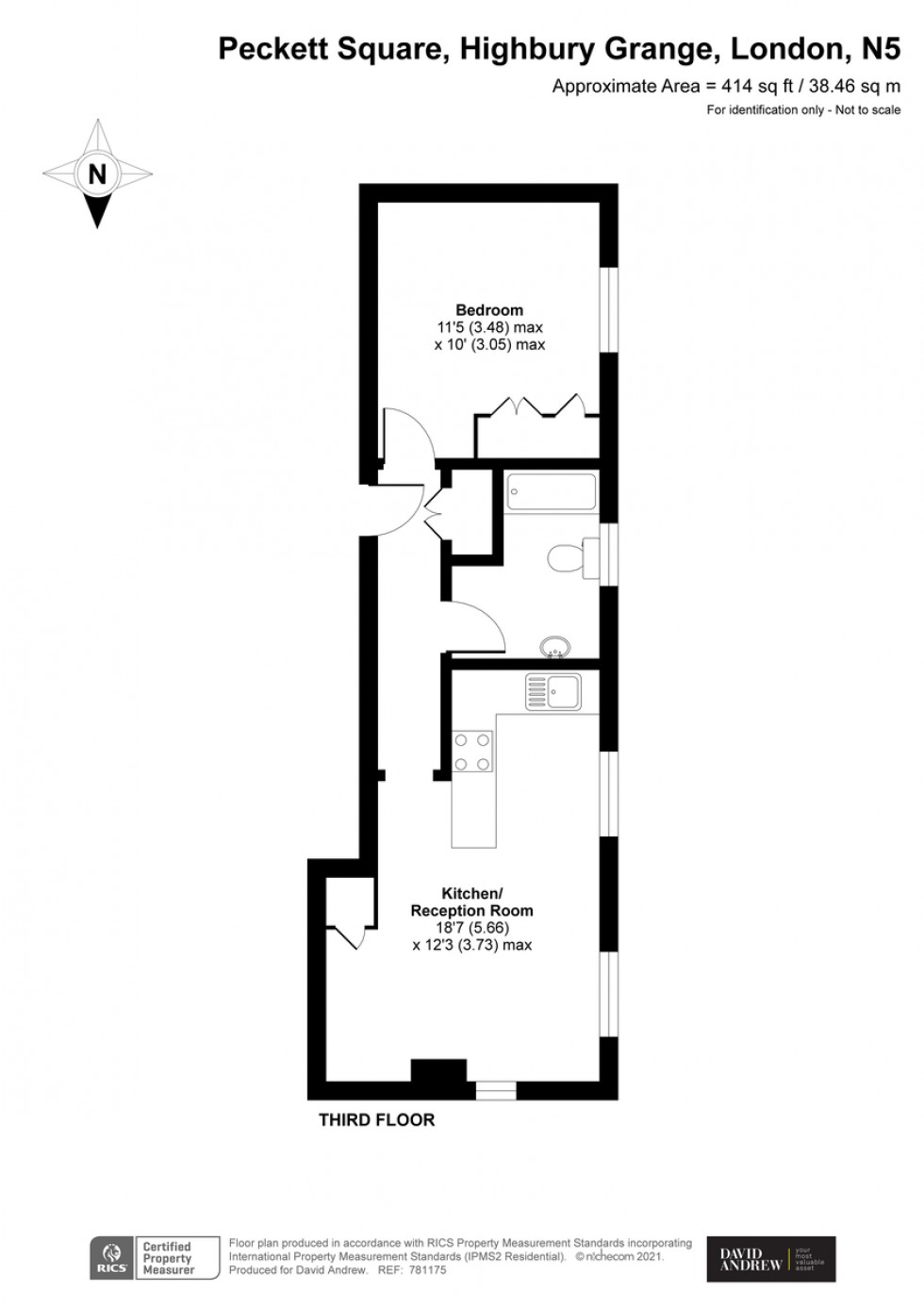 Floorplan for Highbury Grange N5 2PB