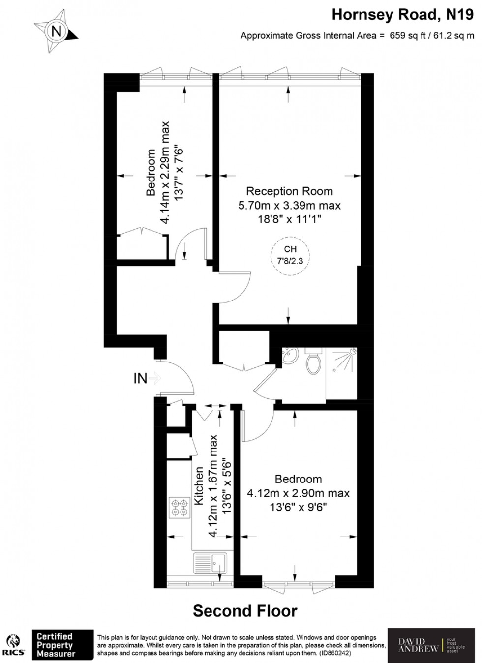 Floorplan for Hornsey Road, London N19